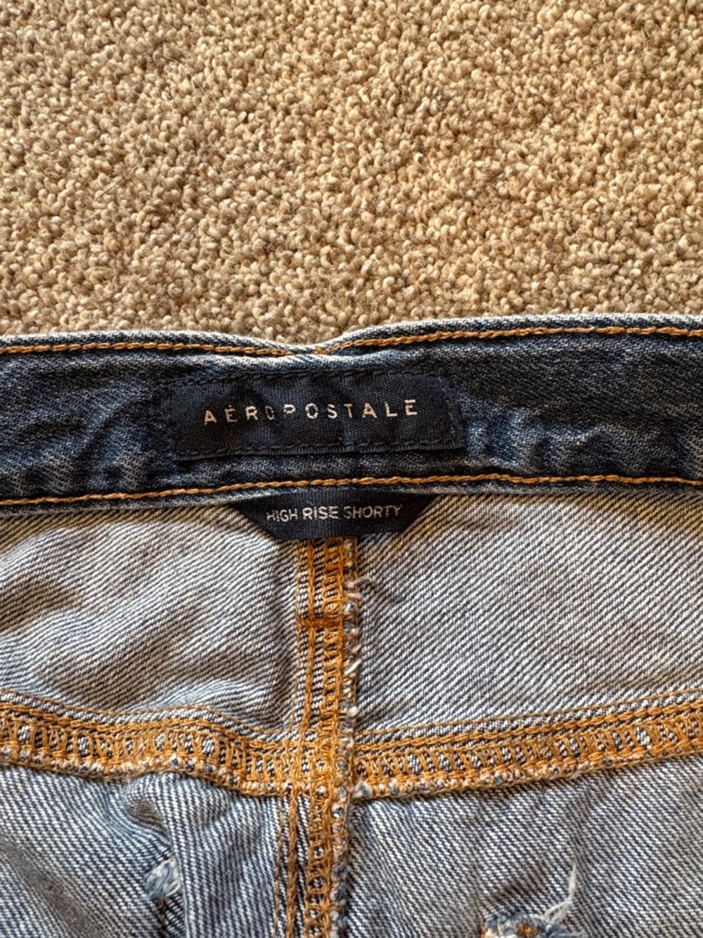 Aeropostale Women's Distressed High Rise Shorty Shorts - Picture 3 of 4